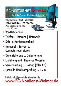 Logo PC-Notidenst Weimar Logo PC-Notdienst Weimar